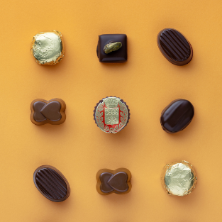 Les assortiments de chocolat